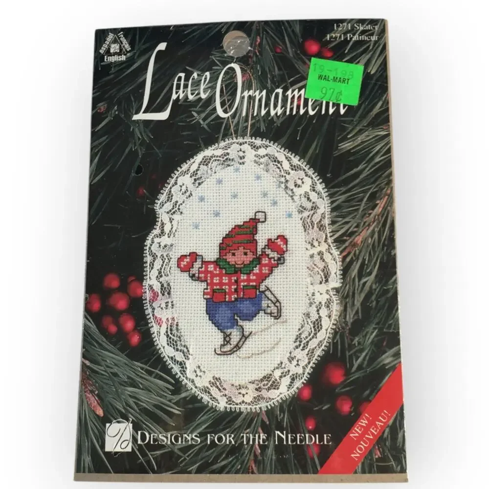 Designs for the Needle Christmas Ornament Cross Stitch Kit Ice Skater